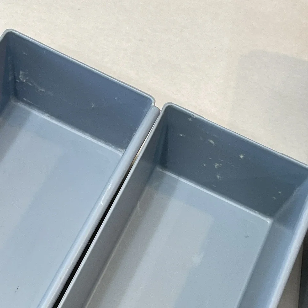 Vintage Rubbermaid Blue Interlocking Drawer Organizer Bins Set Of 4 Utility Shop